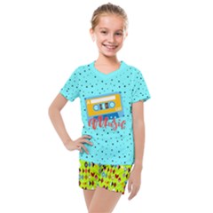  Kids  Mesh Tee And Shorts Set