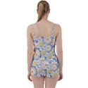 Flowers Pattern Lotus Lily Tie Front Two Piece Tankini View2