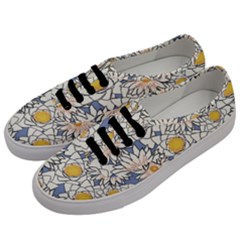 Flowers Pattern Lotus Lily Men s Classic Low Top Sneakers by Pakrebo