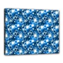 Star Hexagon Blue Deep Blue Light Canvas 20  x 16  (Stretched) View1