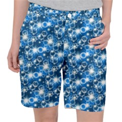 Star Hexagon Blue Deep Blue Light Pocket Shorts