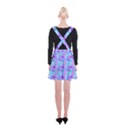 Flowers Light Blue Purple Magenta Suspender Skater Skirt View2