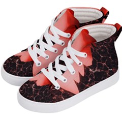 Sci Fi Red Fantasy Futuristic Kids  Hi-top Skate Sneakers