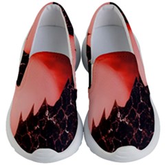 Sci Fi Red Fantasy Futuristic Kids  Lightweight Slip Ons