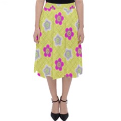 Traditional Patterns Plum Classic Midi Skirt