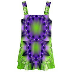 Pattern Abstract Background Art Green Kids  Layered Skirt Swimsuit