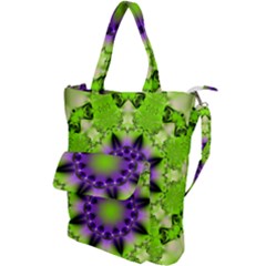 Pattern Abstract Background Art Green Shoulder Tote Bag