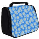 Hydrangea Blue Glitter Round Full Print Travel Pouch (Big) View2