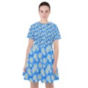 Hydrangea Blue Glitter Round Sailor Dress View1