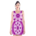 Pattern Abstract Background Art Purple Scoop Neck Skater Dress View1