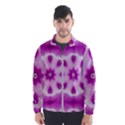 Pattern Abstract Background Art Purple Windbreaker (Men) View1