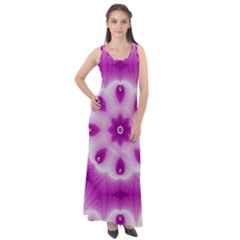 Pattern Abstract Background Art Purple Sleeveless Velour Maxi Dress by Pakrebo