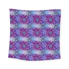 Snow White Blue Purple Tulip Square Tapestry (small) by Pakrebo