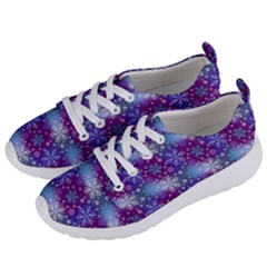 Snow White Blue Purple Tulip Women s Lightweight Sports Shoes by Pakrebo