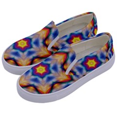 Pattern Abstract Background Art Kids  Canvas Slip Ons by Pakrebo