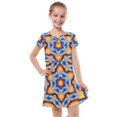 Pattern Abstract Background Art Kids  Cross Web Dress