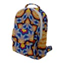 Pattern Abstract Background Art Flap Pocket Backpack (Large) View1