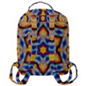 Pattern Abstract Background Art Flap Pocket Backpack (Large) View3