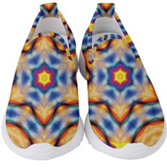 Pattern Abstract Background Art Kids  Slip On Sneakers