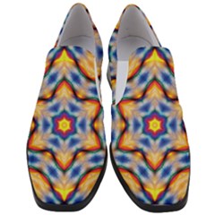 Pattern Abstract Background Art Slip On Heel Loafers