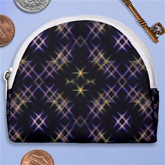 Seamless Background Abstract Vector Horseshoe Style Canvas Pouch