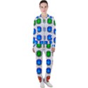 Vector Round Image Color Button Casual Jacket and Pants Set View1