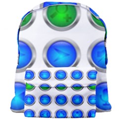 Vector Round Image Color Button Giant Full Print Backpack