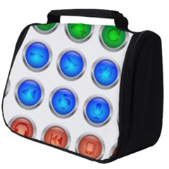 Vector Round Image Color Button Full Print Travel Pouch (big)