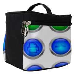 Vector Round Image Color Button Make Up Travel Bag (small)