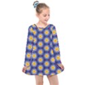 Graphic Pattern Seamless Kids  Long Sleeve Dress View1