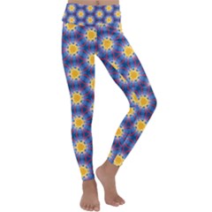 Graphic Pattern Seamless Kids  Lightweight Velour Classic Yoga Leggings by Pakrebo