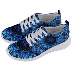 Background Blue Flower Men s Lightweight Sports Shoes by Pakrebo