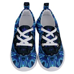 Background Blue Flower Running Shoes by Pakrebo