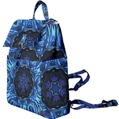 Background Blue Flower Buckle Everyday Backpack