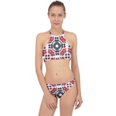 Ornament Seamless Pattern Element Racer Front Bikini Set