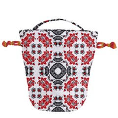 Ornament Seamless Pattern Element Drawstring Bucket Bag