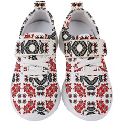 Ornament Seamless Pattern Element Kids  Velcro Strap Shoes