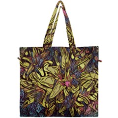 Lilies Abstract Flowers Nature Canvas Travel Bag