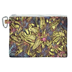 Lilies Abstract Flowers Nature Canvas Cosmetic Bag (xl)