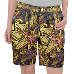 Lilies Abstract Flowers Nature Pocket Shorts