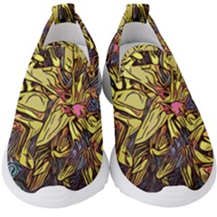 Lilies Abstract Flowers Nature Kids  Slip On Sneakers