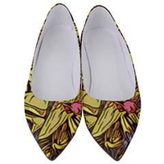 Lilies Abstract Flowers Nature Women s Low Heels