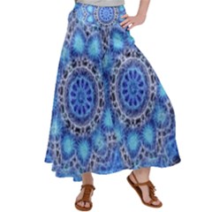 Fractal Mandala Abstract Satin Palazzo Pants