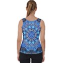 Fractal Mandala Abstract Velvet Tank Top View2