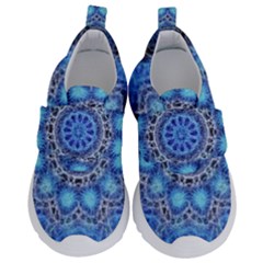 Fractal Mandala Abstract Kids  Velcro No Lace Shoes