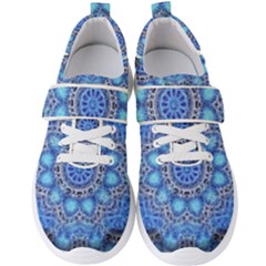 Fractal Mandala Abstract Men s Velcro Strap Shoes