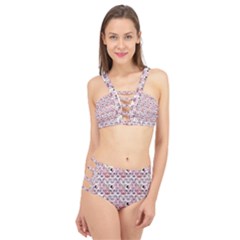 Graphic Seamless Pattern Pig Cage Up Bikini Set