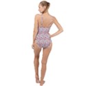 Graphic Seamless Pattern Pig High Neck One Piece Swimsuit View2