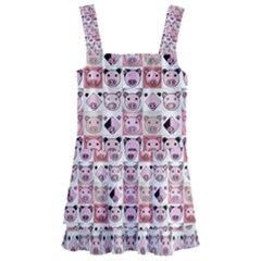 Graphic Seamless Pattern Pig Kids  Layered Skirt Swimsuit by Pakrebo