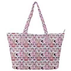 Graphic Seamless Pattern Pig Full Print Shoulder Bag